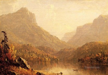  Sanford Canvas - Lake Scene 1861 scenery Sanford Robinson Gifford Landscape